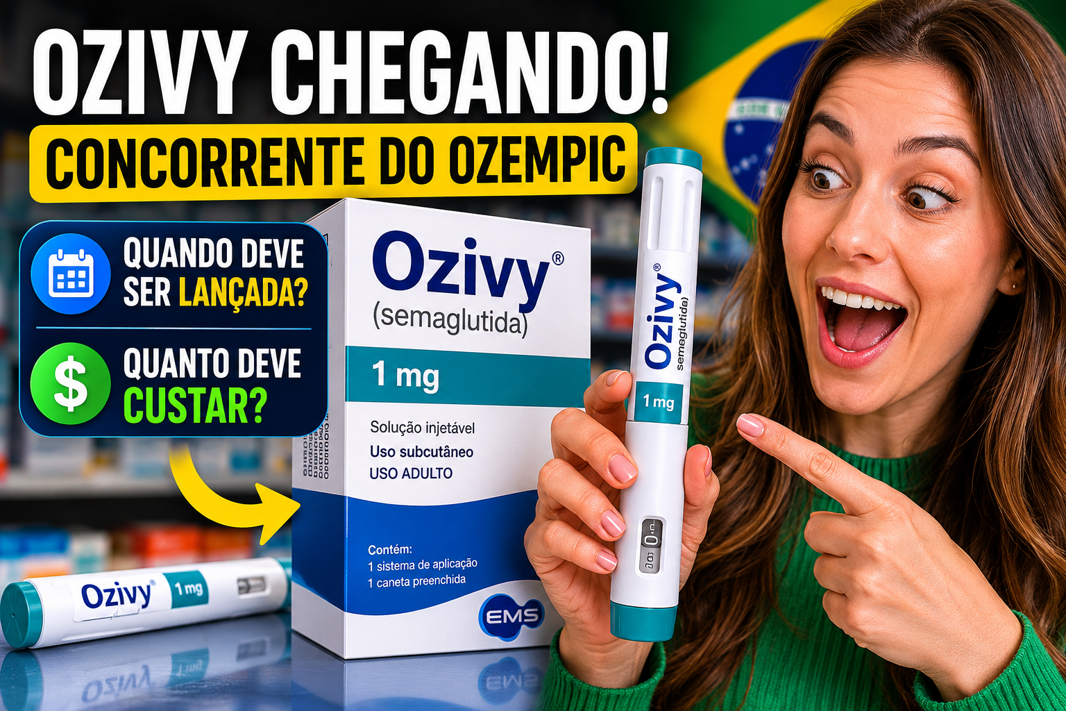Quando a Ozivy Concorrente do Ozempic Feita no Brasil Vai Custar?